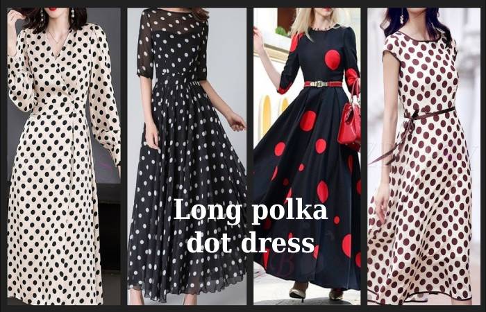 Long polka dot dress