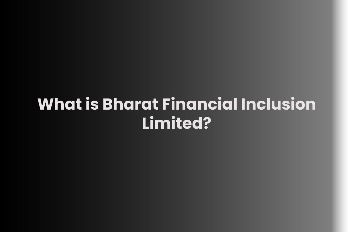 What is Bharat Financial Inclusion Limited?