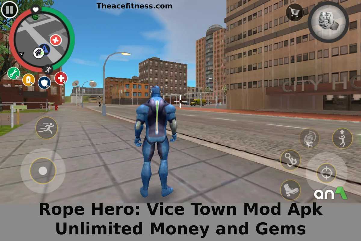 Rope Hero_ Vice Town Mod Apk Unlimited Money and Gems