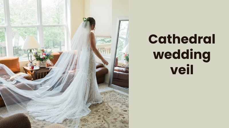 Cathedral wedding veil
