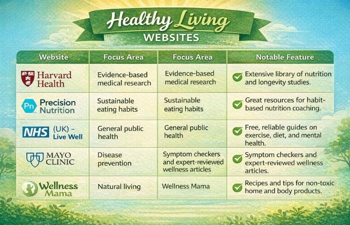 Healthy Living Websites