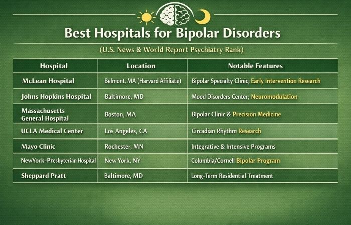 Best Hospitals for Bipolar Disorders 